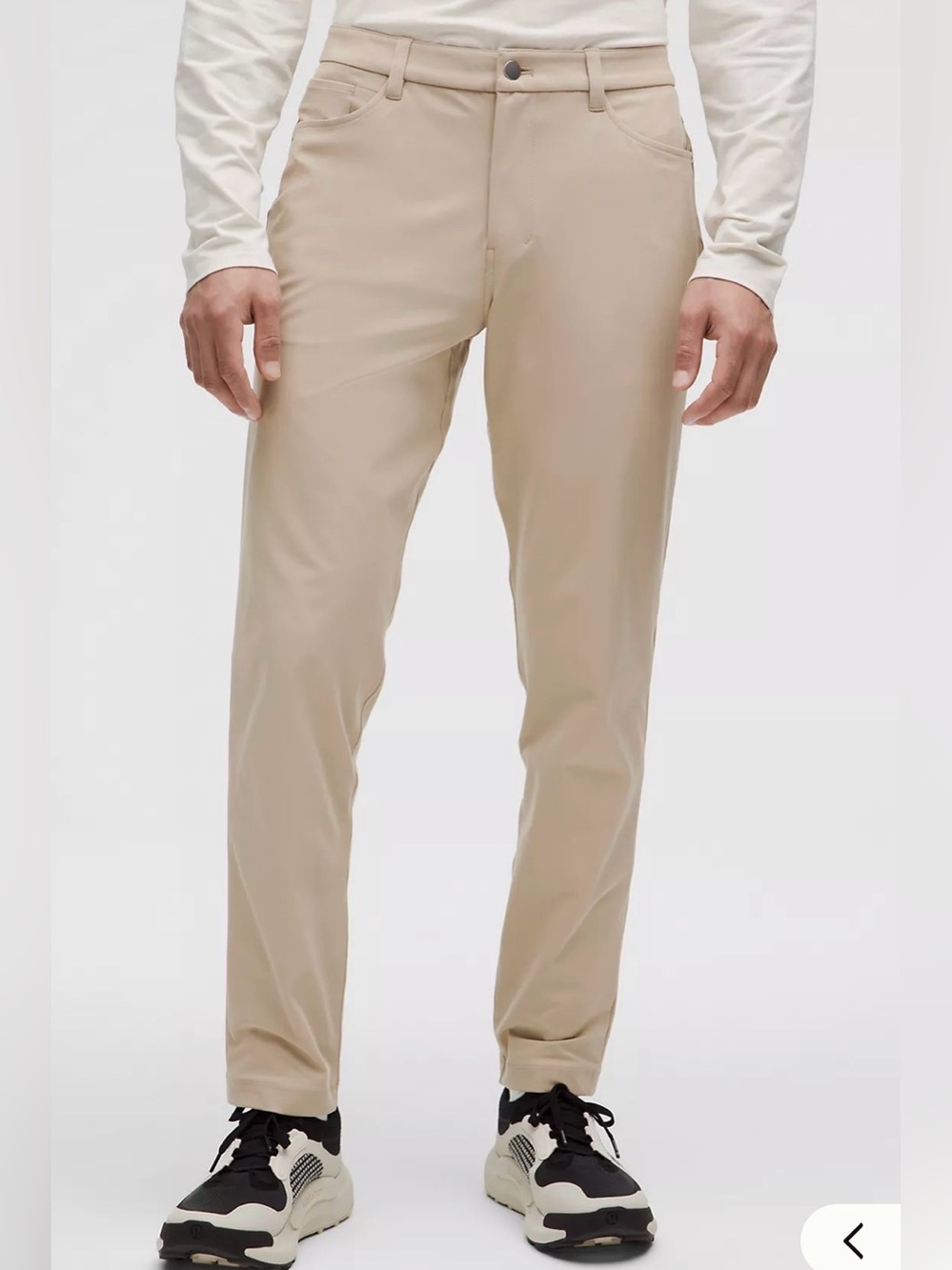 Lululemon ABC Slim-fit 5 Pocket Pants Warpstream Sz 30 Khaki
